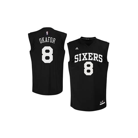 men's philadelphia 76ers jahlil okafor adidas black fashion replica jersey|jahlil okafor personal life.